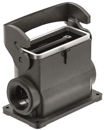 HARTING-19432160252 Adaptadores de manguitos ajustables Surface Mount Housing 90° 16/B Shell Size Glass Fibre Reinforced Polyamide Self Lock