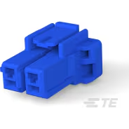 TE Connectivity-2-1376388-3 Einzeladersteckverbinder, Gehäuse Conn Housing PL 2 POS 5mm Crimp ST Cable Mount Blue Bag