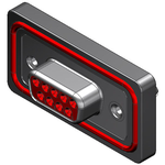 Conn D-Sub F 9 POS 2.84mm Solder ST Thru-Hole 9 Terminal 1 Port FCT Products Carton