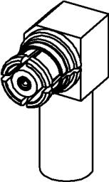 Radiall-R222900310W RF-Steckverbinder Conn SMP 0Hz to 12.4GHz 50Ohm Crimp RA Cable Mount PL Nickel Phosphorous Gold