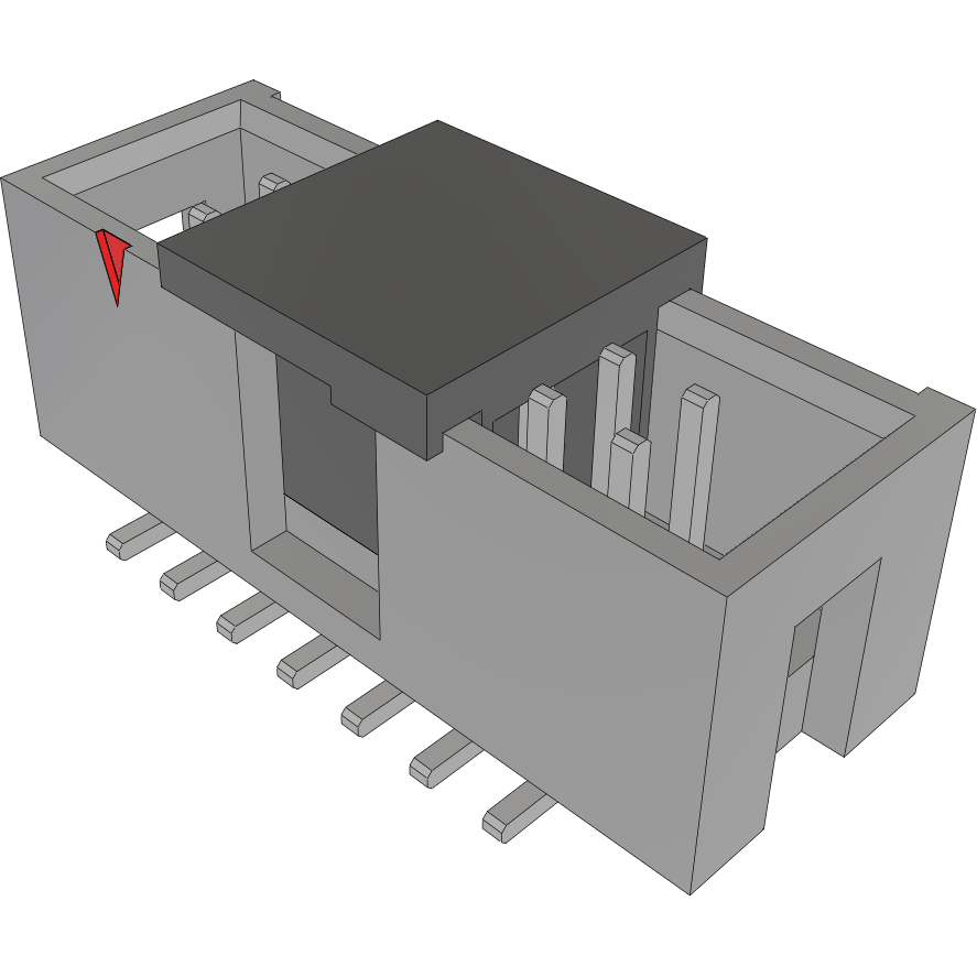Samtec-HTST-107-01-T-DV-P Steckverbinderleisten und Leiterplattenbuchsen Conn Shrouded Header (4 Sides) HDR 14 POS 2.54mm Solder ST Top Entry SMD Tube