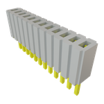 Conn Socket Strip SKT 12 POS 1.27mm Solder ST Top Entry Thru-Hole Tube
