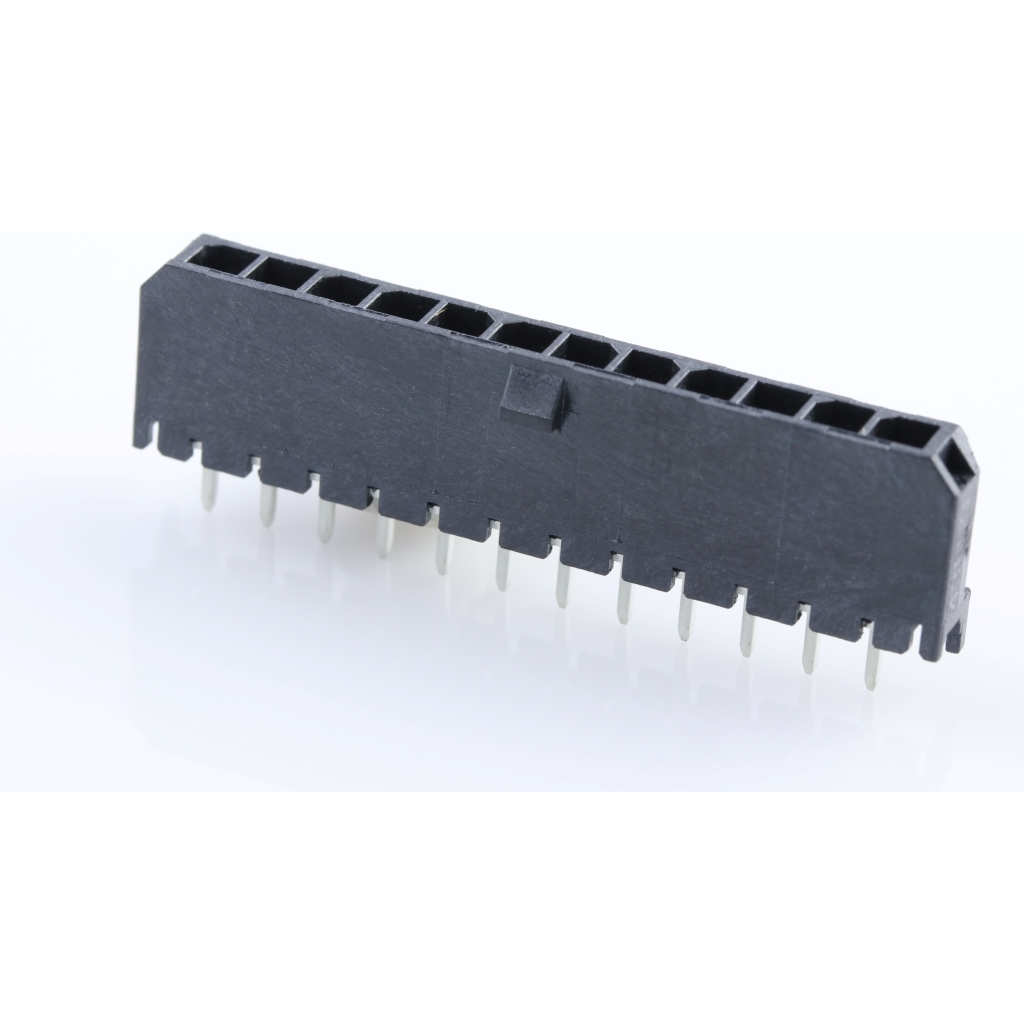 Molex-436501229 Steckverbinderleisten und Leiterplattenbuchsen Conn Wire to Board HDR 12Power POS 3mm Solder ST Top Entry Thru-Hole Micro-Fit 3.0 Tray