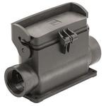 Surface Mount Housing 90° 24B Shell Size Glass Filled Nylon/Glass Filled Polyamide Single Lock Han-Eco®