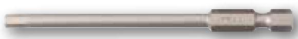 Wiha Tools USA-76001 Tools Other Security Hex Metric 90mm Power Blade. 2.5mm x 90mm. Chrome-vanadium-molybdenum tool steel, hardened, hard chrome