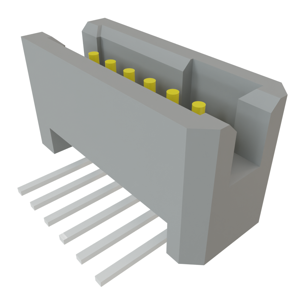 Samtec-TFM-106-01-L-S-RA Steckverbinderleisten und Leiterplattenbuchsen Conn Shrouded Header (4 Sides) HDR 6 POS 1.27mm Solder RA Side Entry Thru-Hole TIGER EYE™ Tube