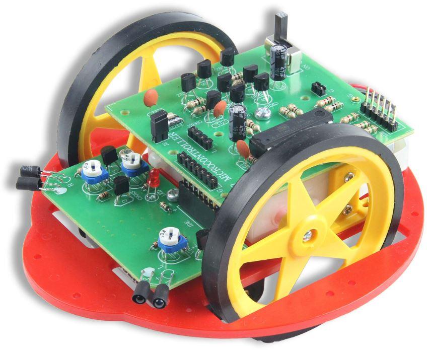 Global Specialties-GSK-1110 null Wheeled Microcontroller Robot Kit Box