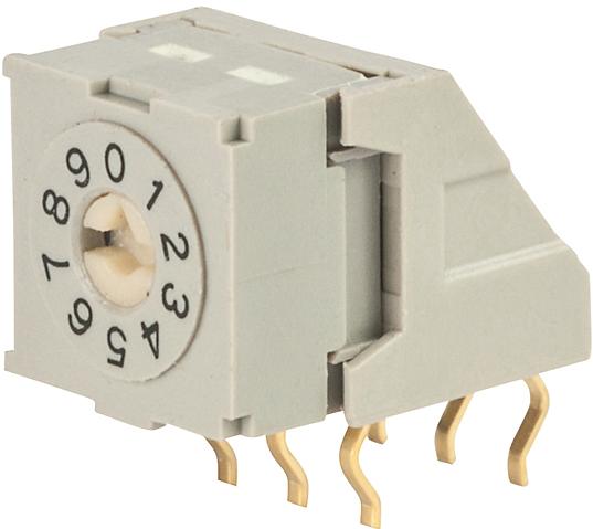 NKK Switches-NDFR10H Switch DIP Switch DIP N.O./N.C. SP10T 10 Screwdriver 0.1A 5VDC PC Pins 2000Cycles 2.54mm Thru-Hole Tray