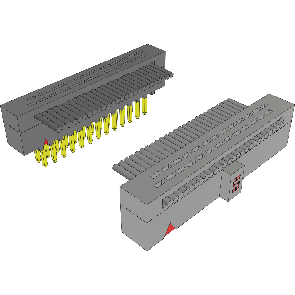 Samtec-FFMD-13-T-02.00-01-S-N Flachband Kabelbaugruppen Cable Assembly 0.051m 30AWG 1.27mm 26 to 26 POS IDC Connector to IDC Connector F-M TIGER EYE™ Clamshell