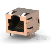 TE Connectivity-1955491-1 Raccordement téléphone et télécom Conn RJ-45 F 8 POS 1.02mm Solder RA SMD 8 Terminal 1 Port Cat 3 T/R