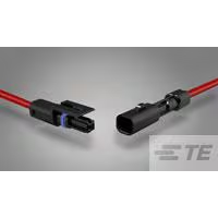 TE Connectivity-2106391-1 Andere Kabelbaugruppen Cable Assembly Discrete Wire 0.101m 18AWG SSL 1 POS M Bag/Box