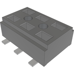 Conn Socket Strip SKT 6 POS 2mm Solder ST Bottom Entry SMD TIGER CLAW™ T/R