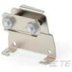 TE Connectivity-200686-4 连接器配件 Connector Accessories Clamp Straight Steel Black Nickel Bag