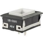NKK Switches-UB06KW015C Schaltindikatoren Switch Indicators 1.85VDC 20mA LED Rectangular Solder Lug Panel Mount with Snap-In