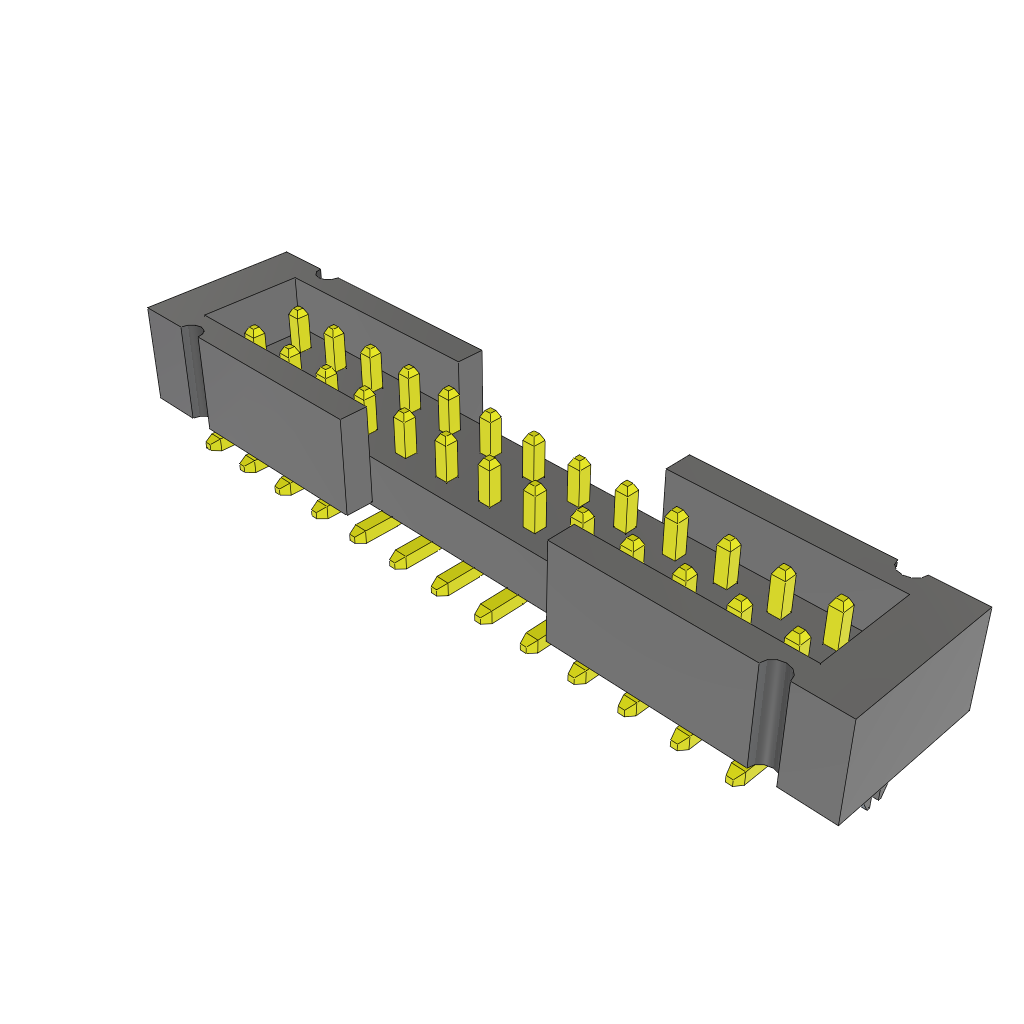 Samtec-TMMH-113-05-G-DV-EC 连接器插头及 PCB 插座 Conn Shrouded Header (4 Sides) HDR 26 POS 2mm Solder ST Top Entry SMD Tube