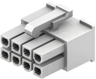 CnC Tech, LLC-4281-2-08-D Gaine de câblage de raccordement discret Conn Housing RCP 8 POS 4.2mm Crimp ST Cable Mount White Bag