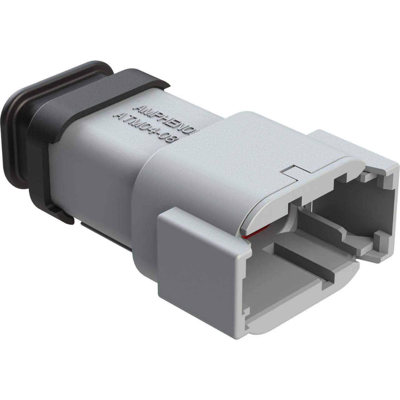 Amphenol-ATM04-08PA-SR1GY Custodia filo connettore dedicato Conn Housing RCP 8 POS Crimp ST Cable Mount Gray Automotive