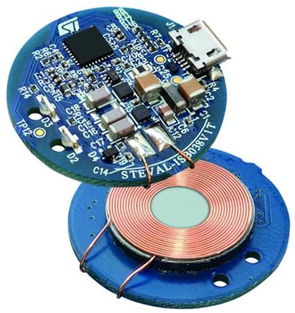 STMicroelectronics-STEVAL-ISB038V1T Energiemanagement, Entwicklungsplatinen und -kits STWBC-WA Wireless Charging Reference Design Kit