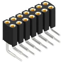 Fischer Elektronik-BL 8 14 Steckverbinderleisten und Leiterplattenbuchsen Conn Socket Strip F 14 POS 2.54mm Solder RA Thru-Hole