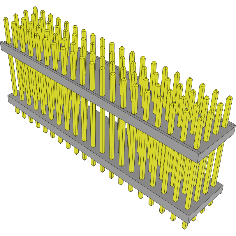 Samtec-TW-20-07-G-Q-480-100 Connector Headers and PCB Receptacles Conn Board Stacker HDR 80 POS 2mm Solder ST Top Entry Thru-Hole Bulk