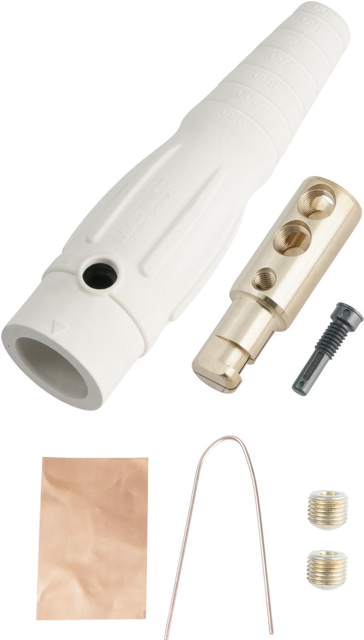 Marinco-CLS182MB-B Steckverbinder CLS Series Inline (400A / 600V) #6 - #2 AWG Male - White (B)