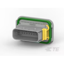 TE Connectivity-2-1564526-1 Carcaza de cables discretos de conector Conn Housing PL 18 POS 4mm Crimp ST Panel Mount Gray Box