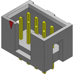 Conn Shrouded Header (4 Sides) HDR 8 POS 2.54mm Solder ST Top Entry Thru-Hole Bulk