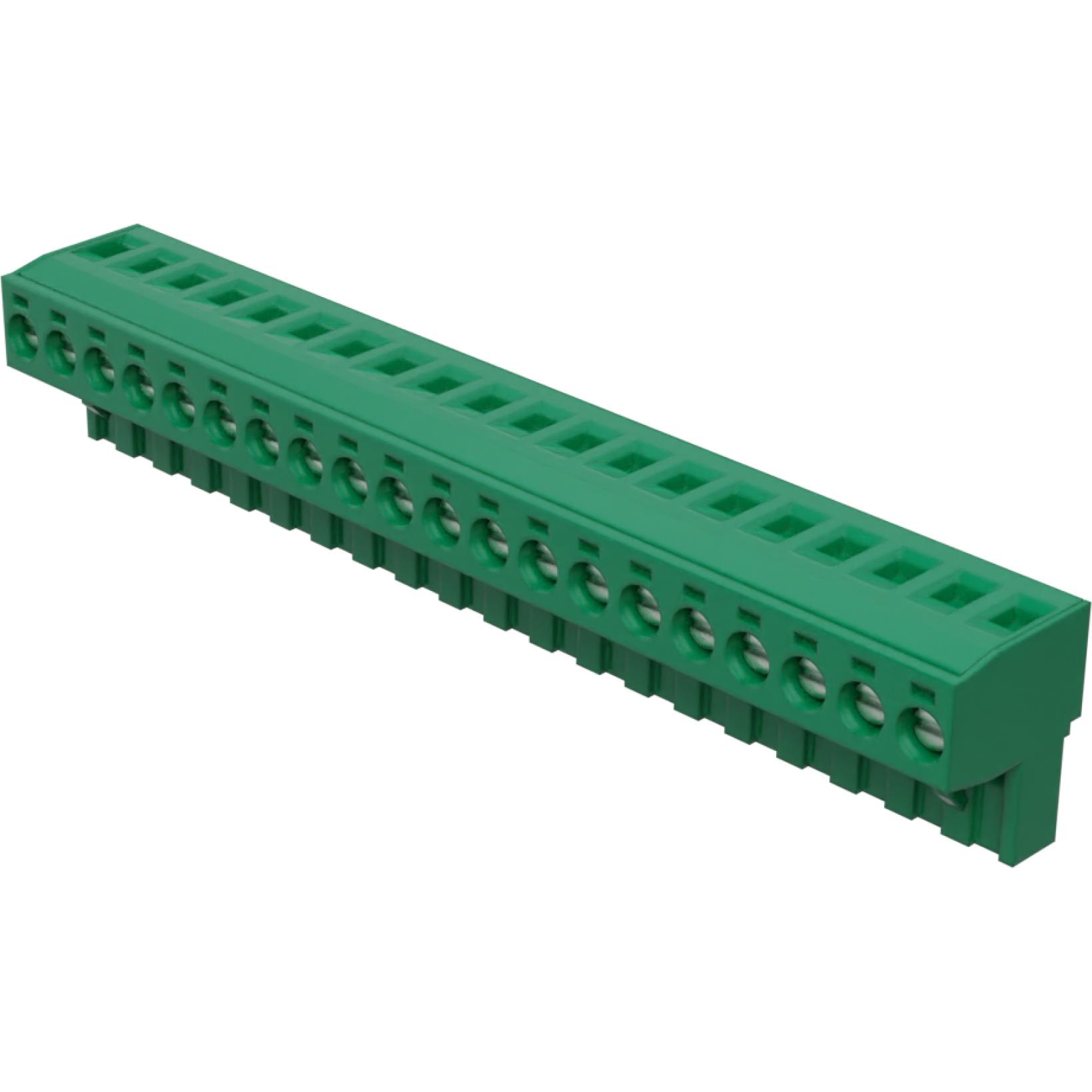 Molex-39530-5120 Steckverbinder, Klemmenblöcke Conn Eurostyle Block F 20 POS 5.08mm Screw RA Cable Mount 18A/Contact Eurostyle™