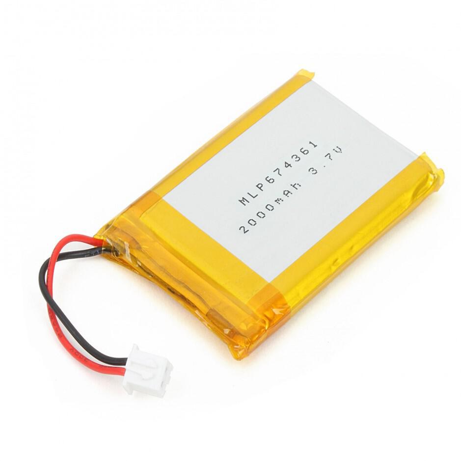 MikroElektronika-MIKROE-1120 Baterías Lithium Battery Rectangular 3.7V 2Ah Rechargeable