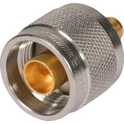 HUBER+SUHNER-33_N-SMA-50-1/113_UE 射频连接器 Conn Type N-SMA Adapter 0Hz to 18GHz 50Ohm ST M/F Gold Single