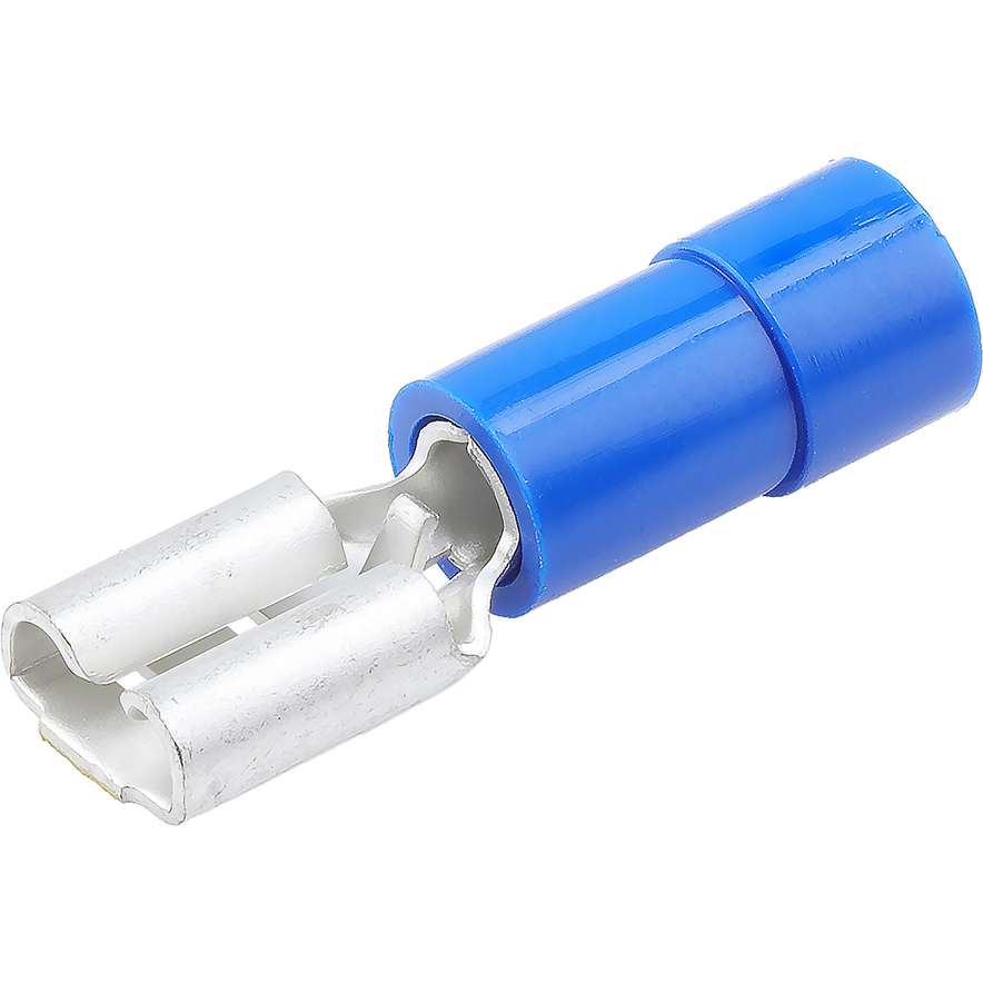 Molex-0190170032 连接器端子 Quick Disconnect Terminal 14-16AWG Brass Blue F 22mm Tin InsulKrimp™ Bag