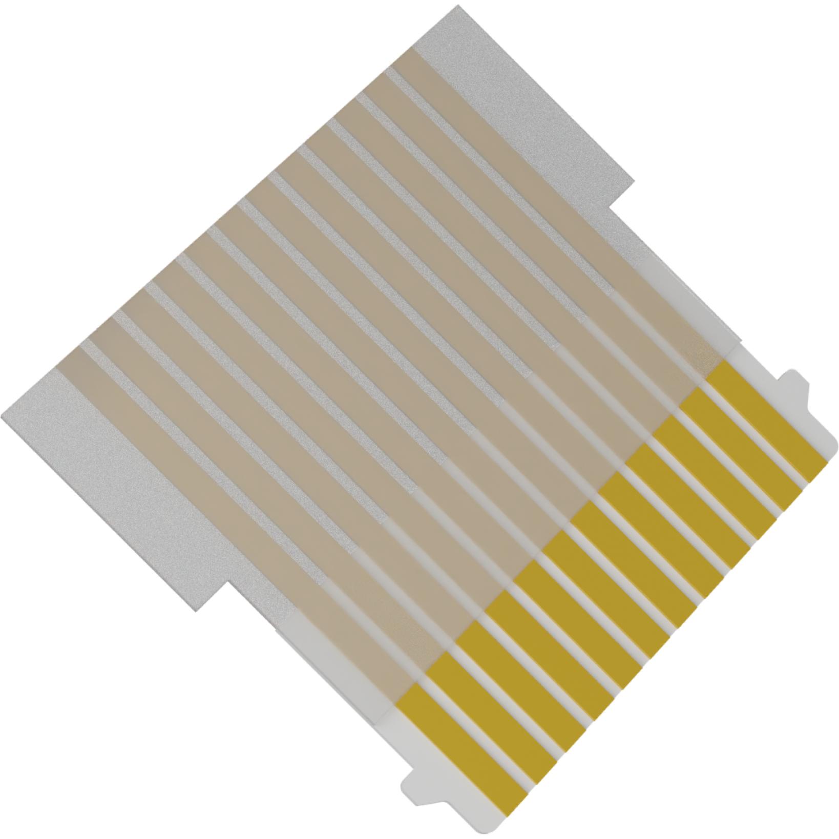 Molex-15019-0271 Assemblage de câble plat/ruban Cable Assembly 0.076m 29AWG 1mm 12 to 12 POS FFC Jumper to FFC Jumper M-M Premo-Flex FFC Jumper Bag