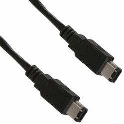 Assmann WSW components, Inc-AK-1394-50 USB Kabelbaugruppen Plug, 6 Position To Plug, 6 Position IEEE1394 Cable Black