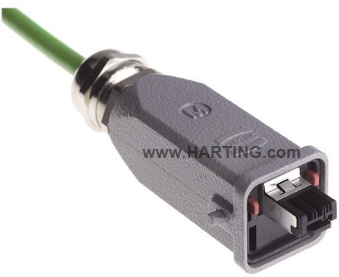 HARTING-09451151110 Andere Kabelbaugruppen Han3A RJ45 Cat5 Plug 4P IDC, AWG 26