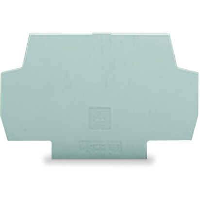 WAGO-859-525 Accessori per connettori Connector Accessories End Plate/Intermediate Plate Straight Polyamide 6/6 Gray Box