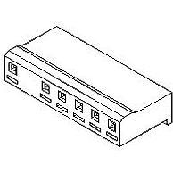 Molex-10-22-1022 Einzeladersteckverbinder, Gehäuse Conn Housing RCP 2 POS Crimp ST Cable Mount Natural SPOX™ Bag
