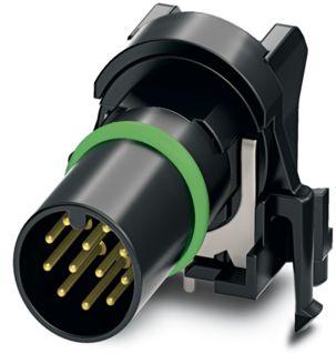 PHOENIX CONTACT-1424194 Sensor Accessories Sensor/actuator flush-type plug, 12-pos. without shroud, A-coded, with angled solder connection, contact insert only
