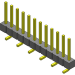 Conn Unshrouded Header HDR 12 POS 2.54mm Solder ST Top Entry SMD Tube
