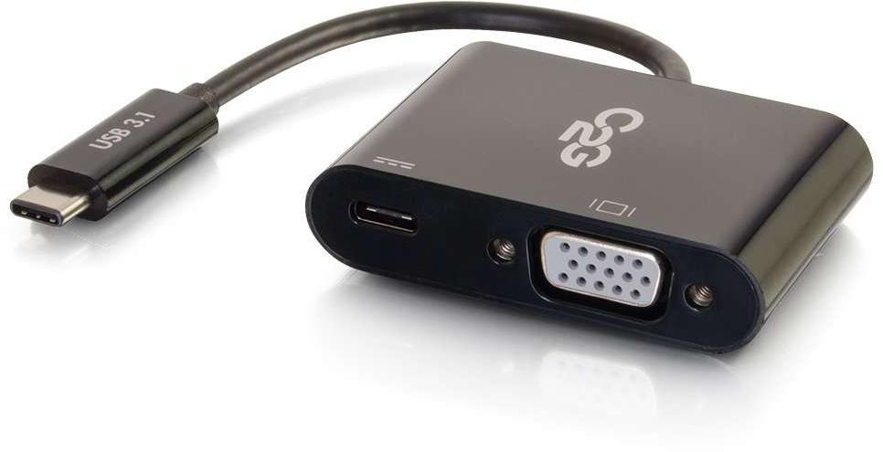 Legrand-29533  USB-C to VGA Video Adapter Converter With Power Delivery-Black 0.78