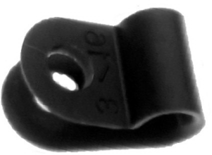Abbatron-8956 null Cable Management, Clamp Nylon Black Screw Mount 4.76mm Bulk