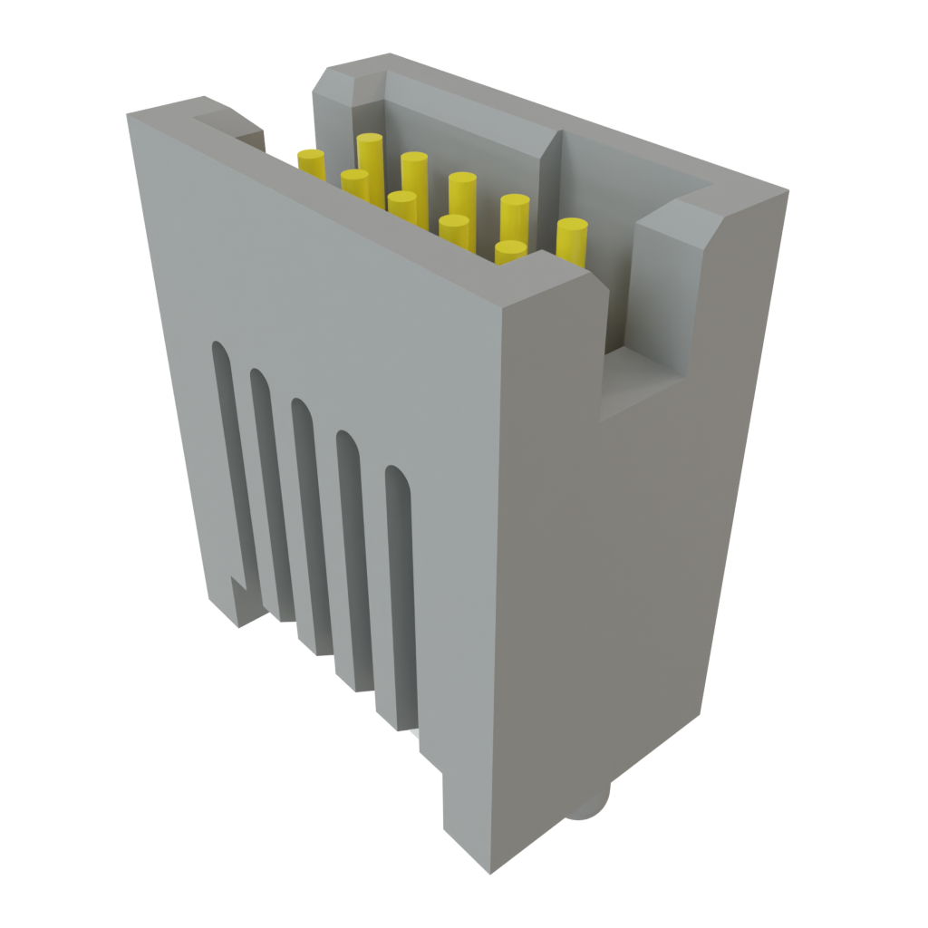 Samtec-TFC-105-31-L-D-A Embases de raccordement et réceptacles PCB Conn Shrouded Header HDR 10 POS 1.27mm Solder ST Thru-Hole Tube