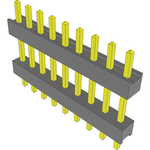 Conn Board Stacker HDR 9 POS 2.54mm Solder ST Top Entry Thru-Hole Bulk