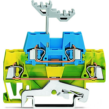 WAGO-280-537 Steckverbinder, Klemmenblöcke Conn Double-Level Terminal Block 4 POS Spring Clamp DIN Rail 20A Box