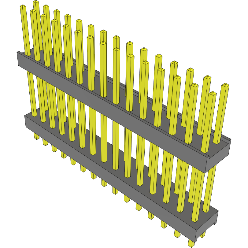 Samtec-DW-15-12-T-D-600-LL 连接器插头及 PCB 插座 Conn Board Stacker HDR 30 POS 2.54mm Solder ST Top Entry Thru-Hole Bulk