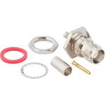 Conn TNC 0Hz to 11GHz 50Ohm Crimp ST Panel Mount RCP Gold