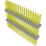 Conn Board Stacker HDR 36 POS 2mm Solder ST Top Entry Thru-Hole Bulk