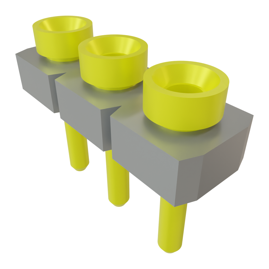 Samtec-SL-103-G-10 Steckverbinderleisten und Leiterplattenbuchsen Conn Socket Strip SKT 3 POS 2.54mm Solder ST Top Entry Thru-Hole Bulk