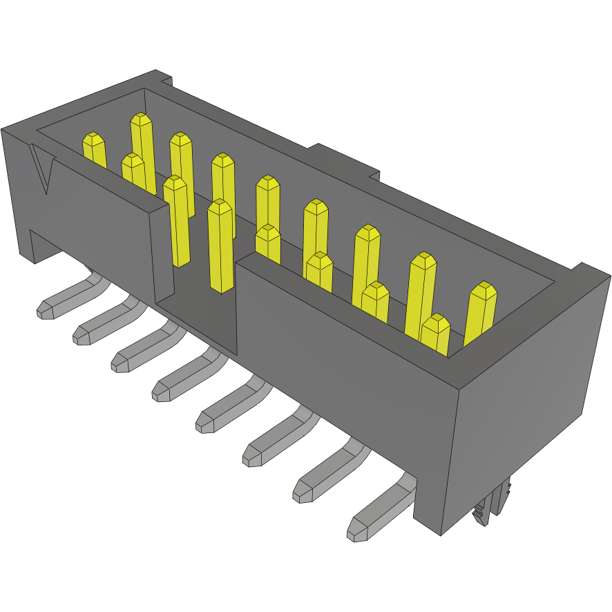 Samtec-LTMM-108-02-S-D-SM-LC 连接器插头及 PCB 插座 Conn Shrouded Header HDR 16 POS 2mm Solder ST SMD Tube