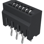1.00mm Flex Connectors, HLW-S series, 6 Position, Top Entry Non-ZIF Connector, 1mm (0.039inch) Pitch, Kinked Terminal