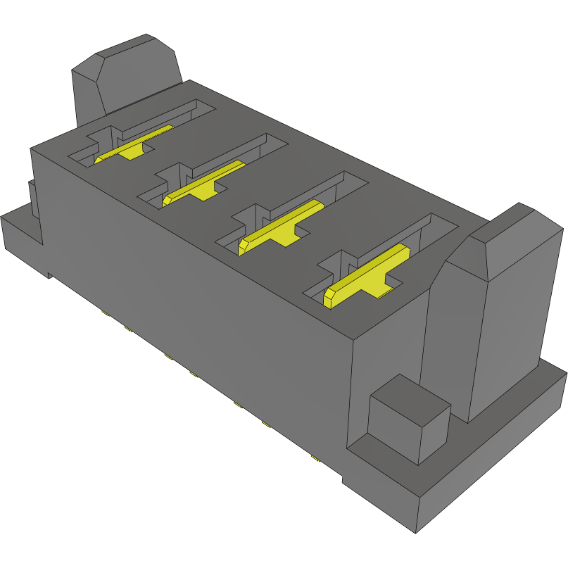 Samtec-MPS-04-7.70-01-L-V Steckverbinderleisten und Leiterplattenbuchsen Conn Socket Strip SKT 4Power POS 5mm Solder ST Top Entry Thru-Hole Tray
